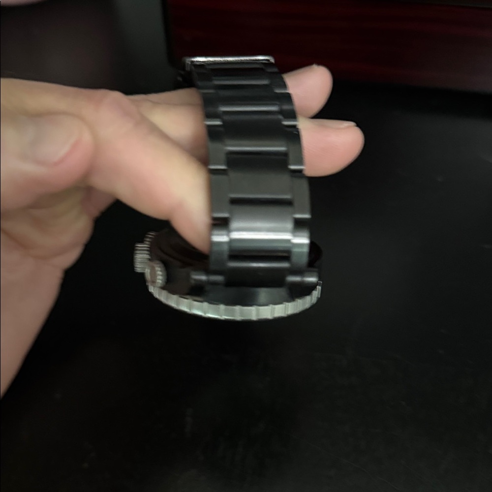 41-30 Nixon two toned Black and Silver Chronograph Watch - Picture 4 of 4